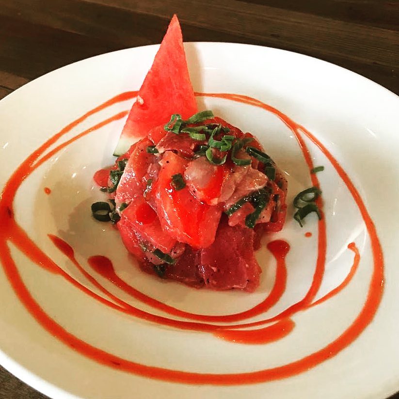 Order Tuna Watermelon Ceviche food online from Zocalo Street Food | Tequila store, Wilmington on bringmethat.com