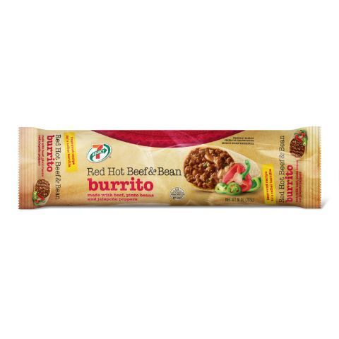 Order 7-Select Burrito Red Hot Beef & Bean 10oz food online from 7-Eleven store, Newark on bringmethat.com