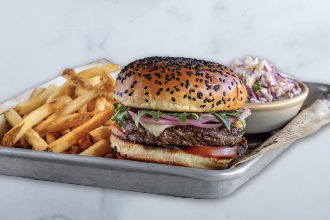 Order WestCoast Wagyu Cheeseburger food online from Pacific Catch store, Corte Madera on bringmethat.com