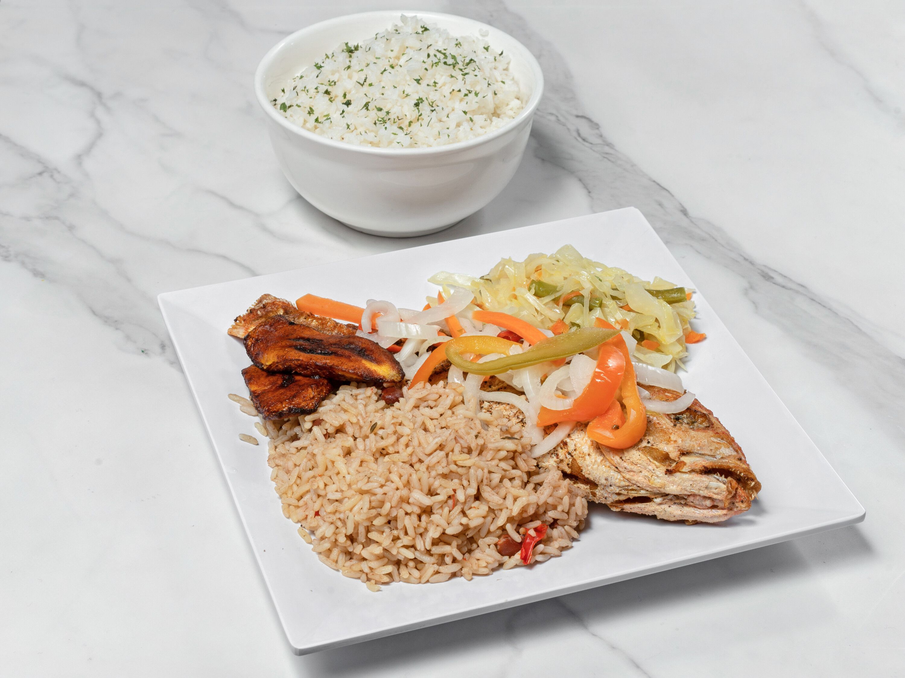 Order Escoveitch Red Snapper (Meal) food online from Culcha Caribbean Cuisine store, Haledon on bringmethat.com