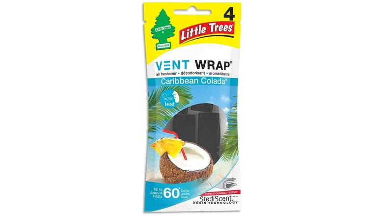 Order Little Trees Caribbean Colada Vent Wrap food online from Trumbull Mobil store, Trumbull on bringmethat.com
