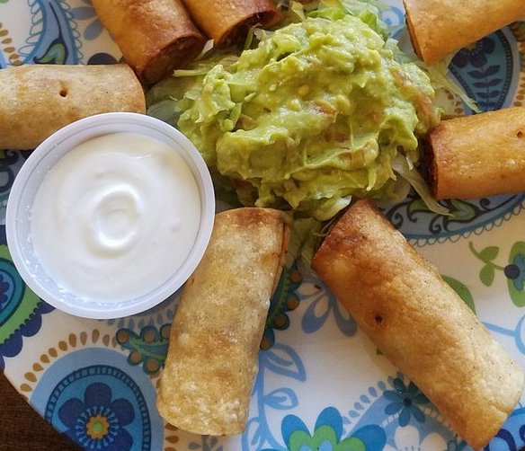 Order Mini Flautas - Chicken Only food online from El Patron store, Worcester on bringmethat.com