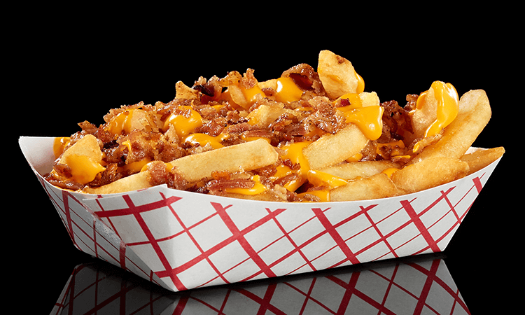 Order Bacon Cheese Fries (Small) food online from Lee's Burger Place store, Newton on bringmethat.com