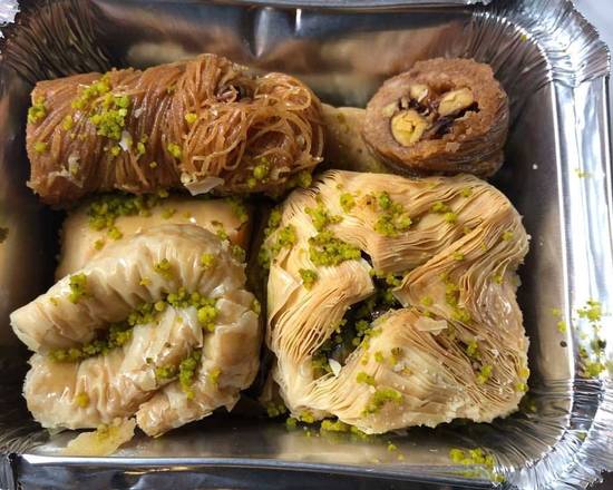 Order Baklava Tray (6 pcs) food online from Sultan's Market store, Chicago on bringmethat.com
