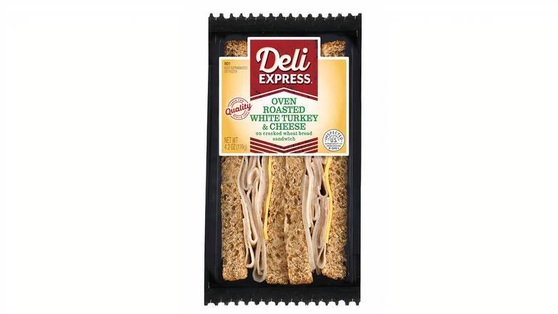 Order Deli Express Turkey & Cheese Wedge, 4.2 oz food online from Mac On 4th store, Alton on bringmethat.com