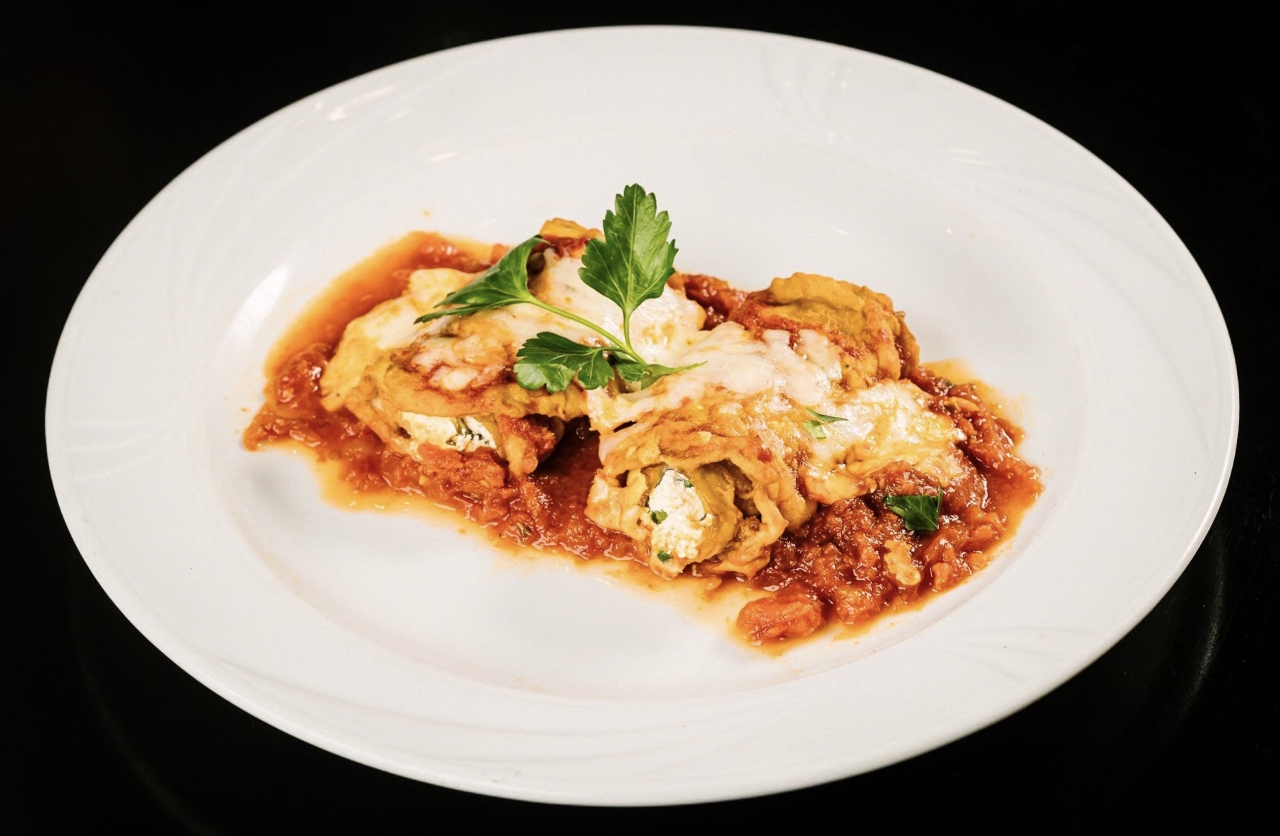 Order Eggplant Rollatine food online from Milano Trattoria store, Georgetown on bringmethat.com