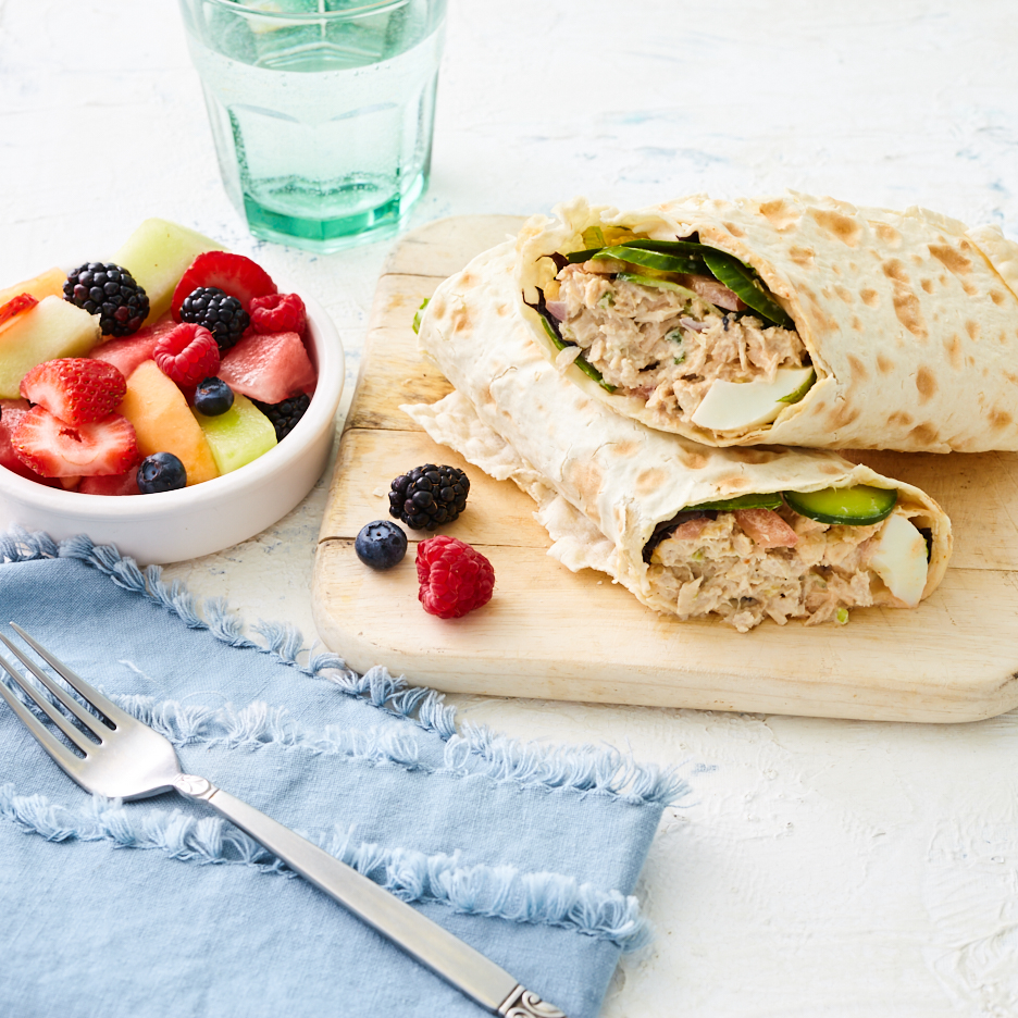 Order Albacore Tuna Wrap food online from Amandine Patisserie Cafe store, Los Angeles on bringmethat.com