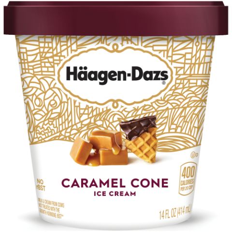 Order Haagen-Dazs Caramel Cone 14oz food online from 7-Eleven store, Cleveland on bringmethat.com