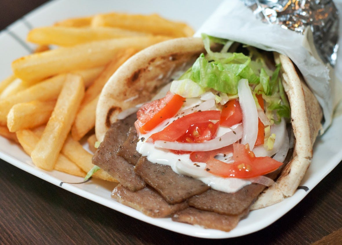 Order Gyro Platter - Gyro food online from Pats Pizzeria store, Lindenwold on bringmethat.com