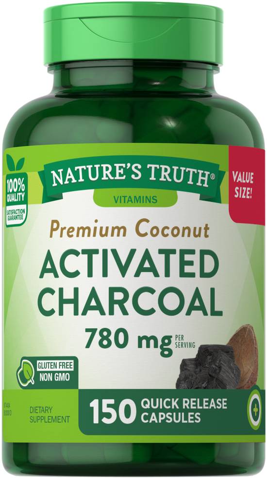 Order Nature's Truth Activated Charcoal 520mg (150 ct) food online from Rite Aid store, Palm Desert on bringmethat.com
