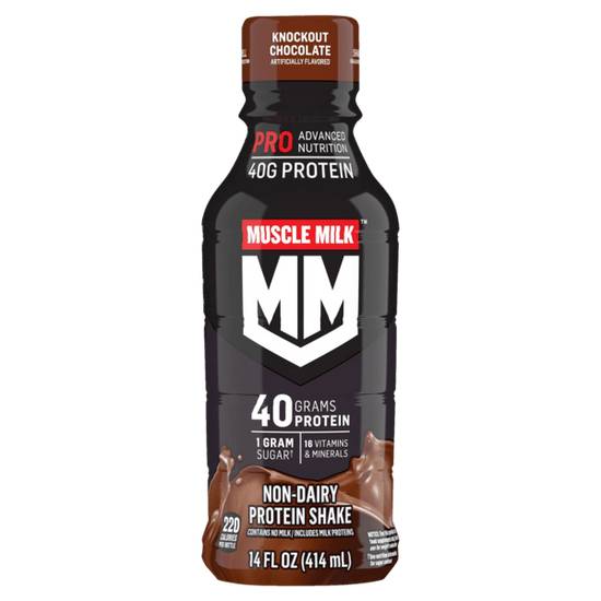Order Muscle Milk Pro 40 Knockout Chocolate food online from Casey store, Millstadt on bringmethat.com