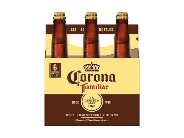 Order Corona Familiar Lager Mexican Beer - 6x 12oz Bottles food online from Zest Market & Liquor store, Phoenix on bringmethat.com