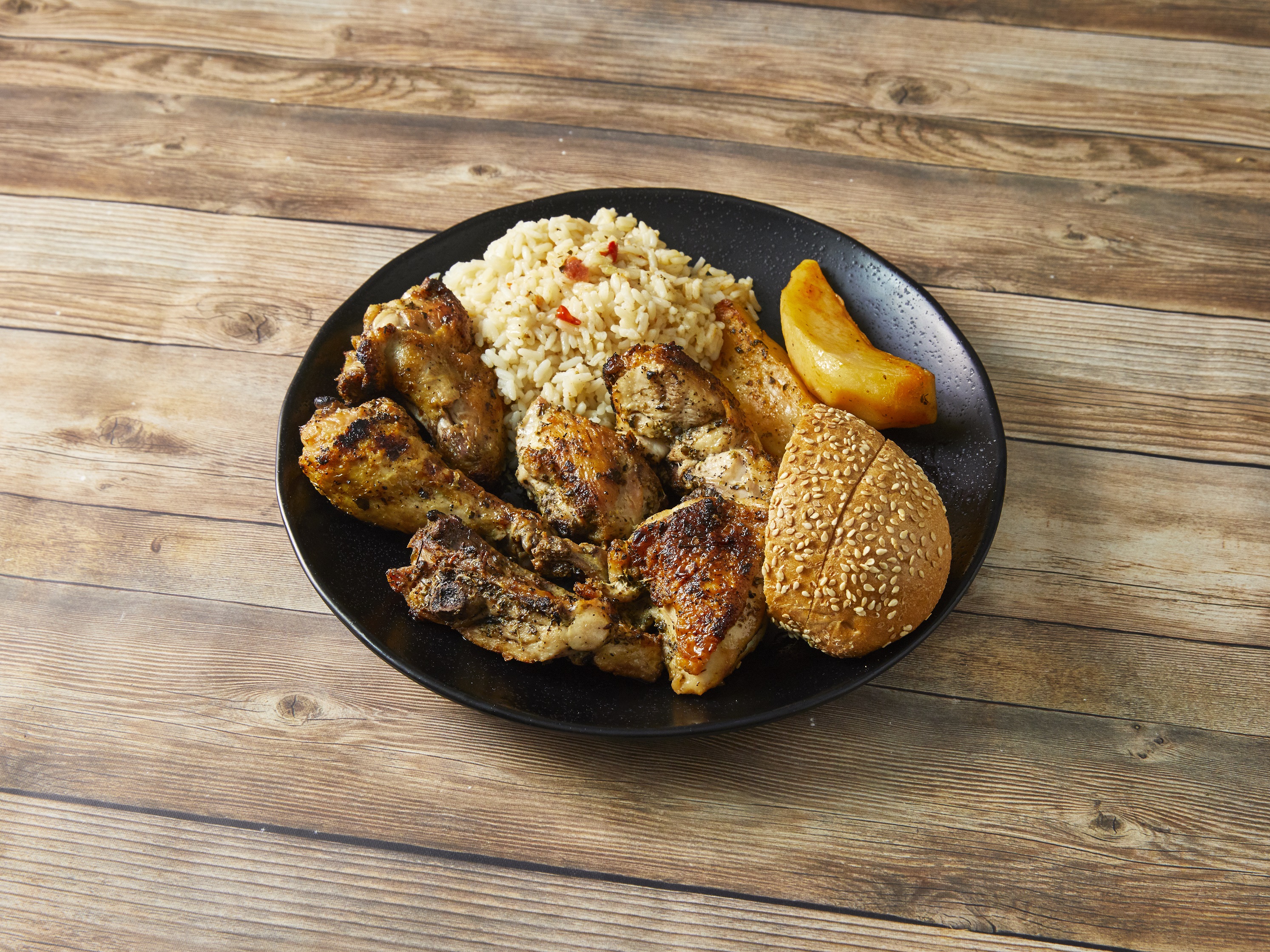 Order Broiled 1/2 Athenian Chicken food online from Central Gyros store, Chicago on bringmethat.com