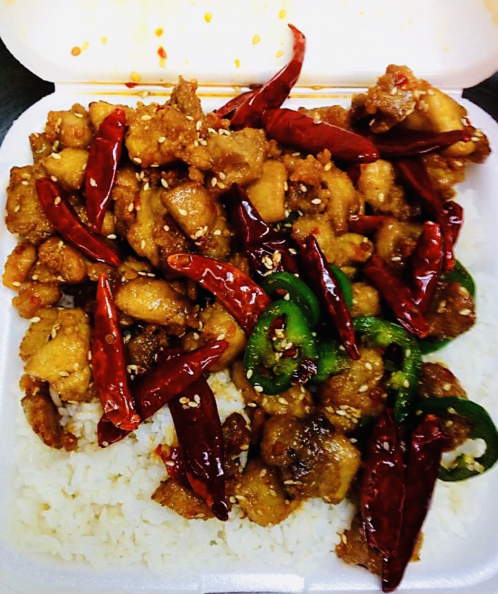 Order Hot and Spicy Chicken  food online from Szechuan Express store, Pittsburgh on bringmethat.com