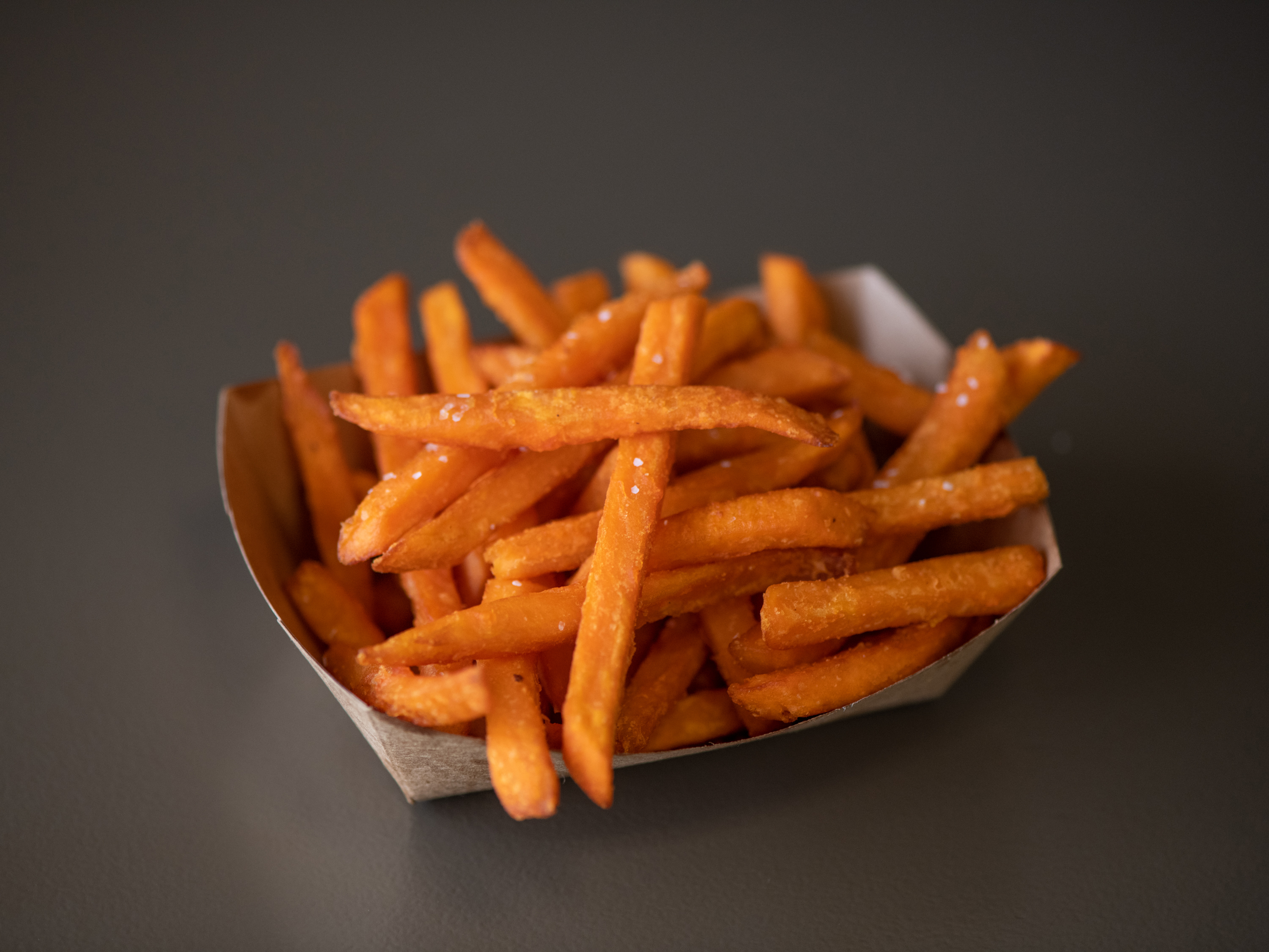Order Sweet Potato Fries food online from Burganic Hub store, Houston on bringmethat.com