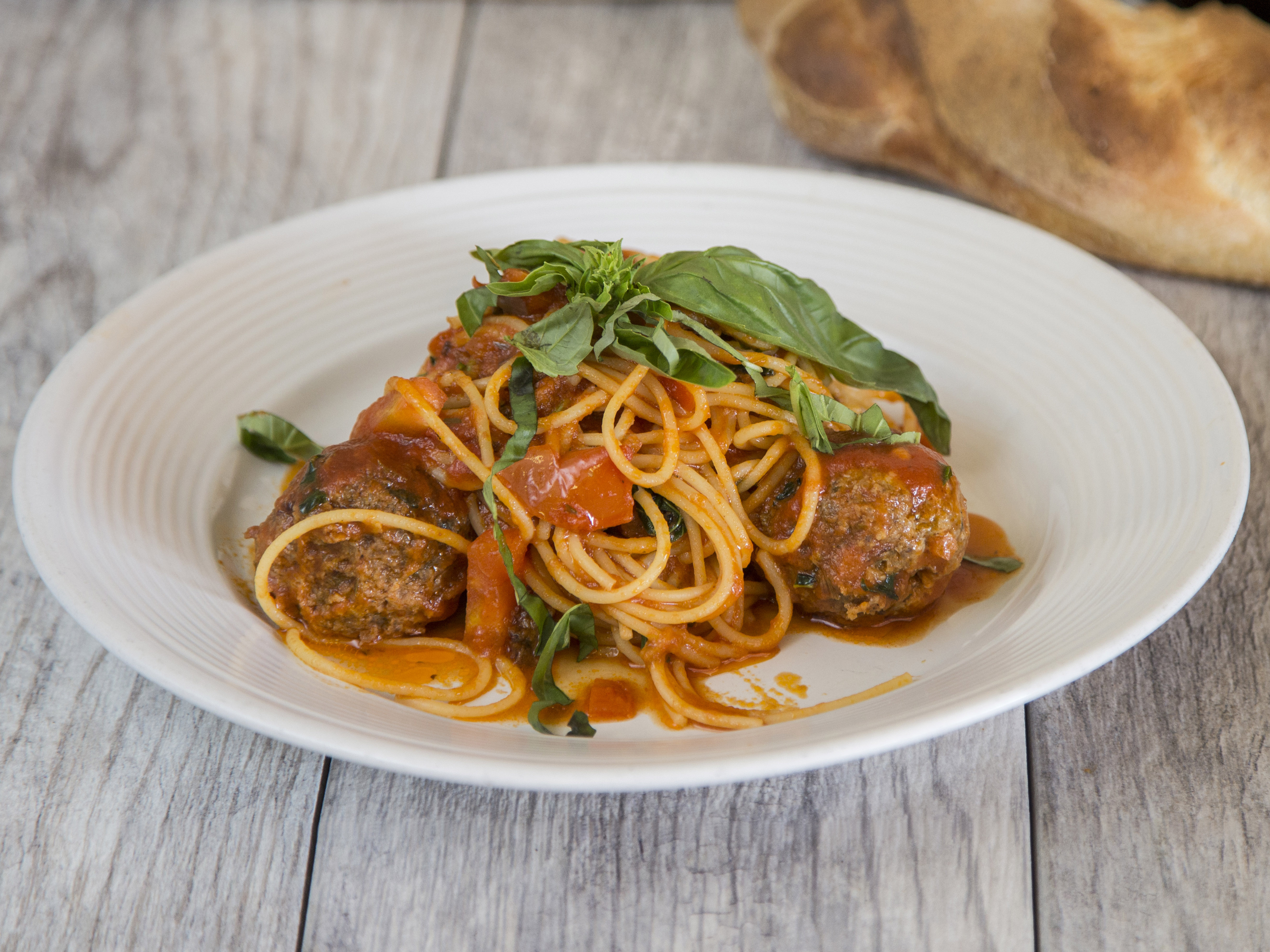 Order Spaghetti and Meatballs food online from Los Olivos store, Tucson on bringmethat.com