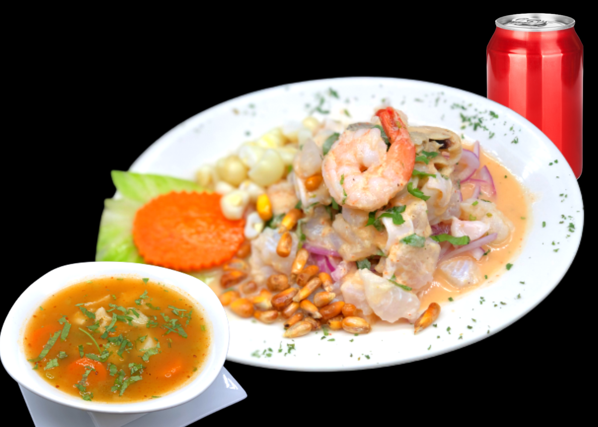 Order Mixto Ceviche Lunch Special food online from Salsa Y Brasa Restaurant store, New Rochelle on bringmethat.com