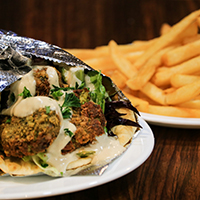 Order Falafel Pita Deluxe food online from Silver Spoon Diner store, Queens on bringmethat.com
