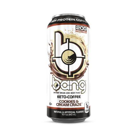 Order Bang Keto Coffee Cookies & Cream Craze 15oz food online from 7-Eleven store, Richmond on bringmethat.com