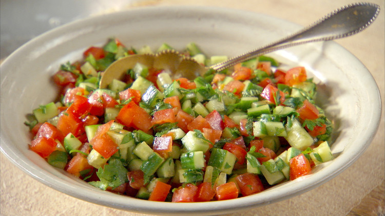 Order Chopped Israeli Salad food online from Holy Grill store, Los Angeles on bringmethat.com