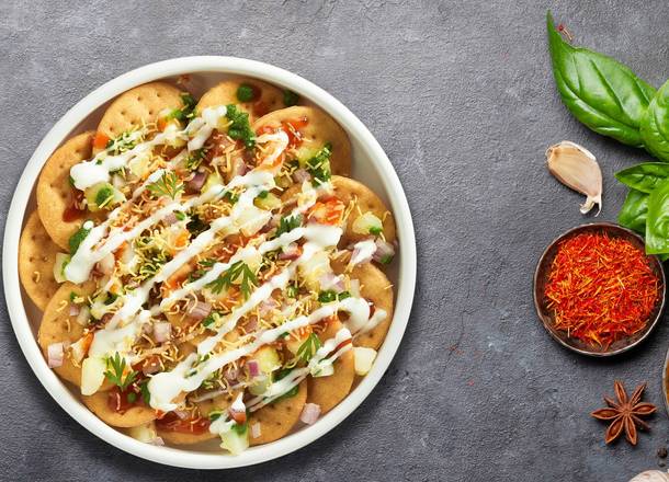 Order Papa's Papdi Chaat food online from Vegetarian Curry Tradition store, Madison on bringmethat.com