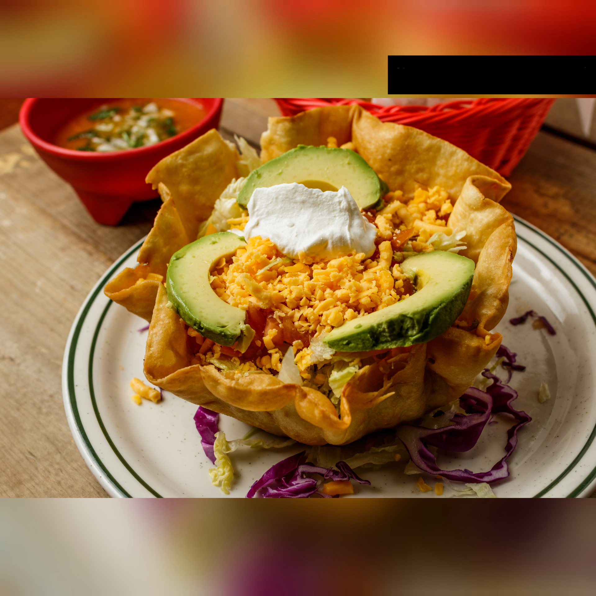 Order Taco Salad food online from San Lorenzo Mexican Restaurant & Cantina store, Kemah on bringmethat.com