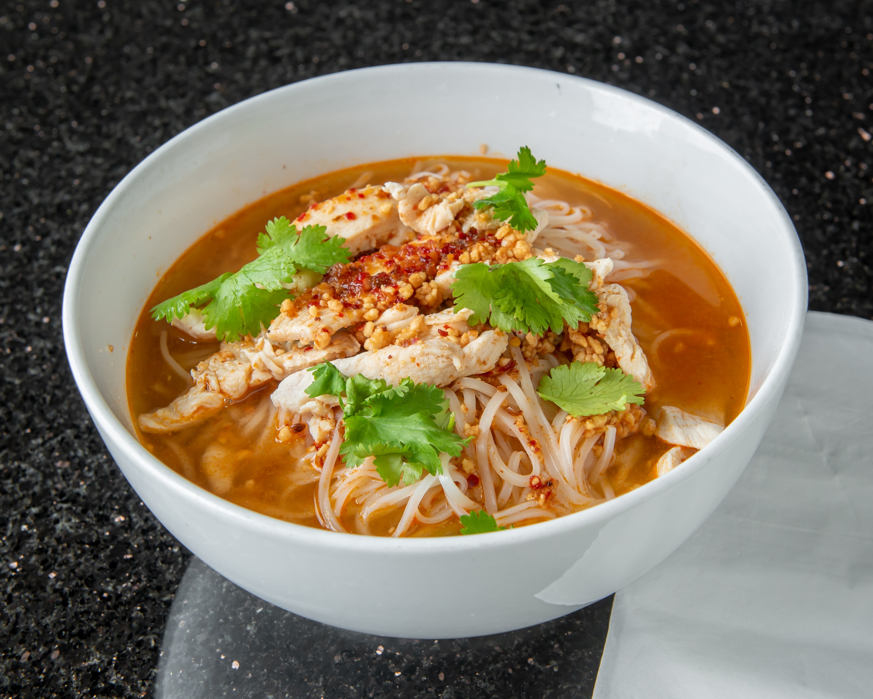Order NS1. Noodle Tom Yum Soup food online from Thai Noodles Cafe store, Libertyville on bringmethat.com