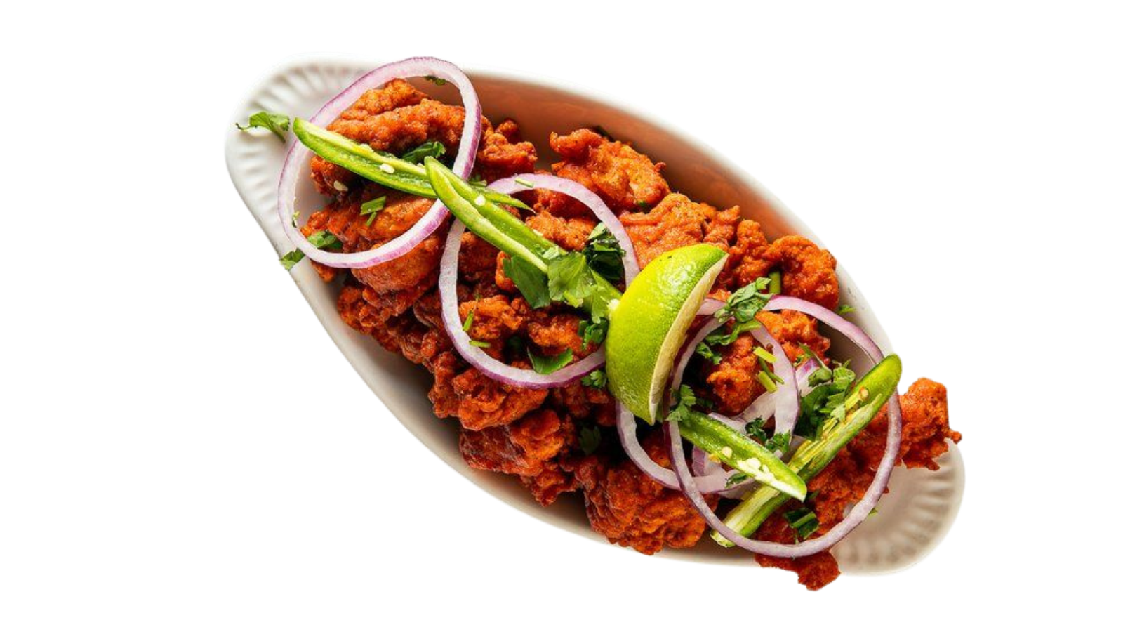 Order Chicken 65 (+ Free Dessert) food online from Spices Of India Kitchen store, Irving on bringmethat.com