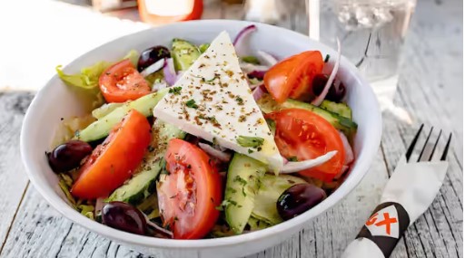 Order Small Greek Salad food online from Greek Xpress store, East Rockaway on bringmethat.com