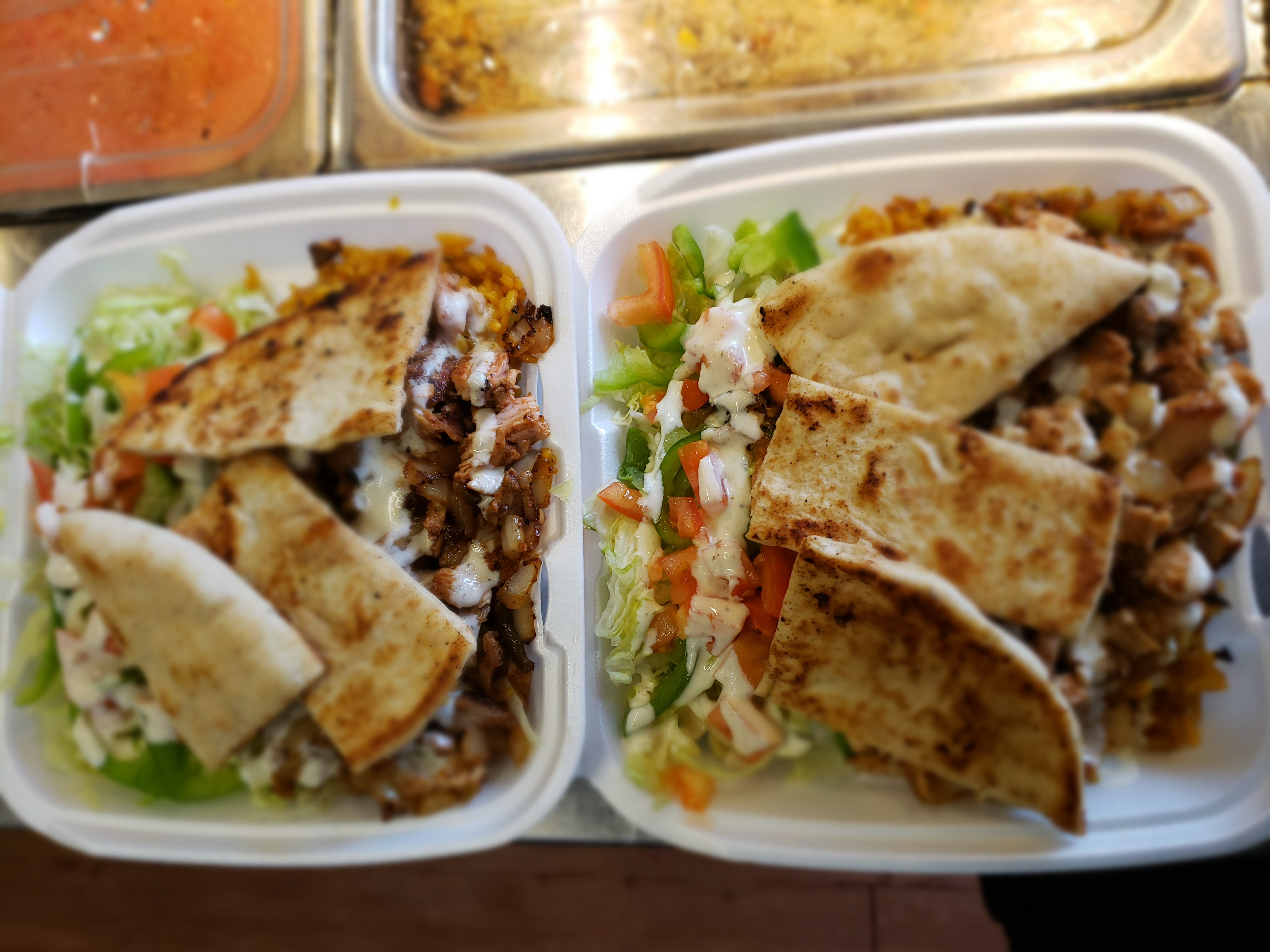 Order Chicken gyro over rice  food online from Pyramids Halal Meat store, Syracuse on bringmethat.com