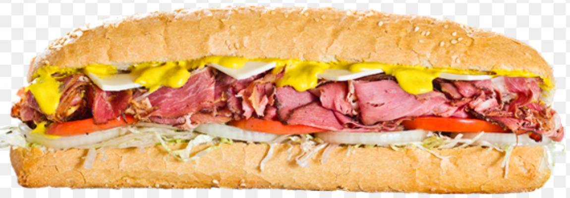 Order Pastrami Sub (With Mustard) food online from Mr Submarine store, Bellwood on bringmethat.com