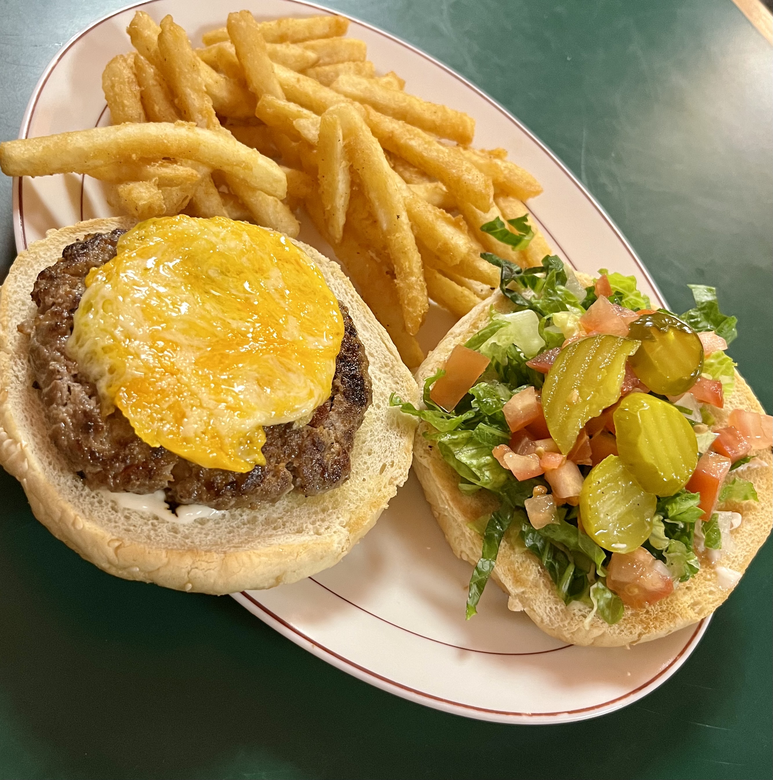 Order Cheeseburger food online from El Alamo store, Omaha on bringmethat.com