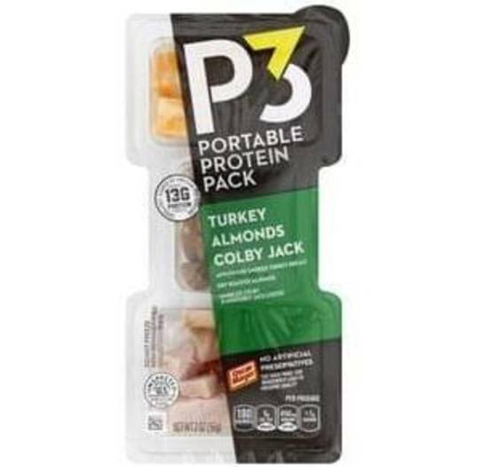 Order P3 Portable Protein Snack - Turkey Colby Jack, Almonds food online from IV Deli Mart store, Goleta on bringmethat.com