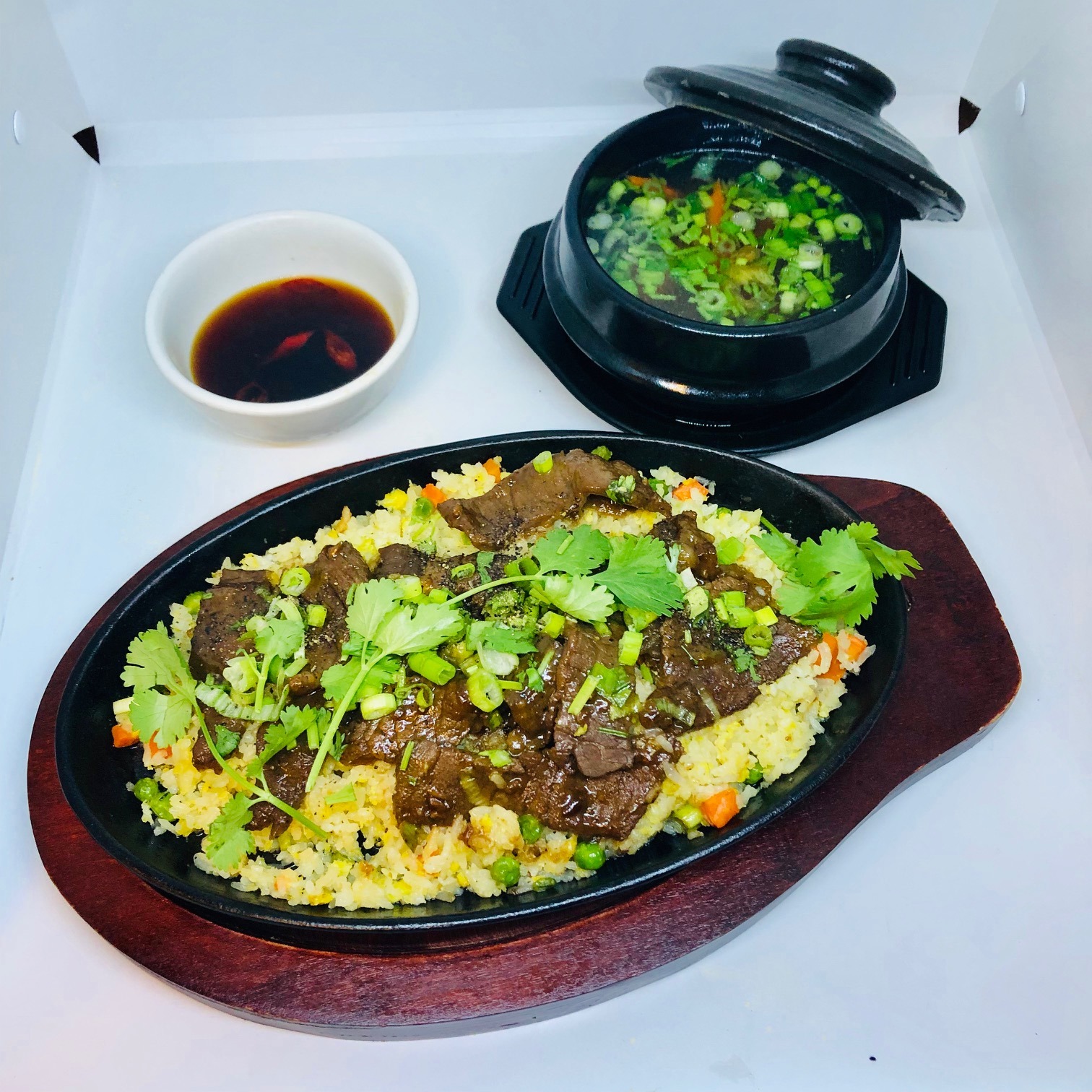 Order Meat Fried Rice (Com Chien) food online from Now Pho store, Denver on bringmethat.com