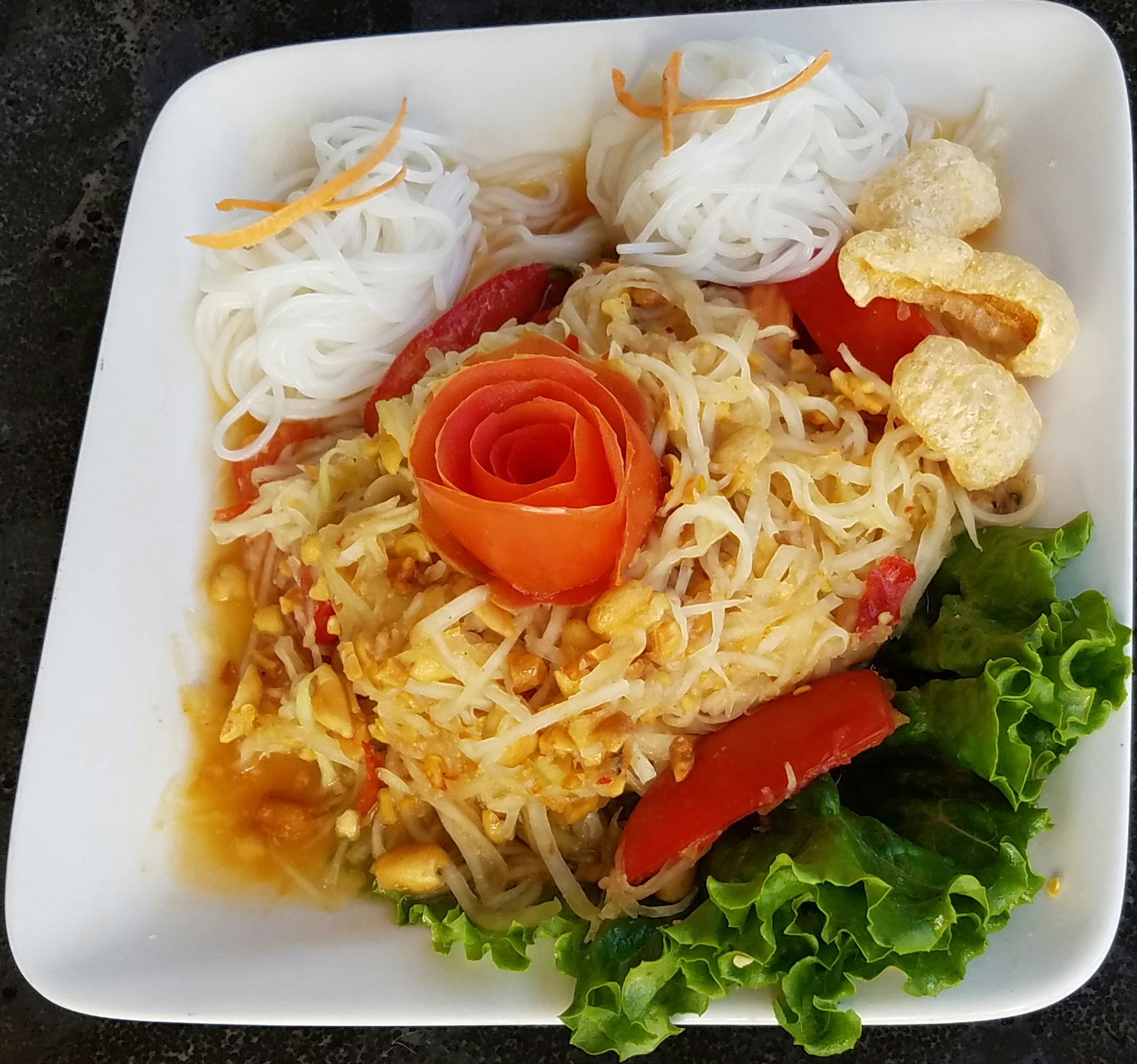 Order Papaya Salad  food online from Thai Lily Cafe store, Houston on bringmethat.com