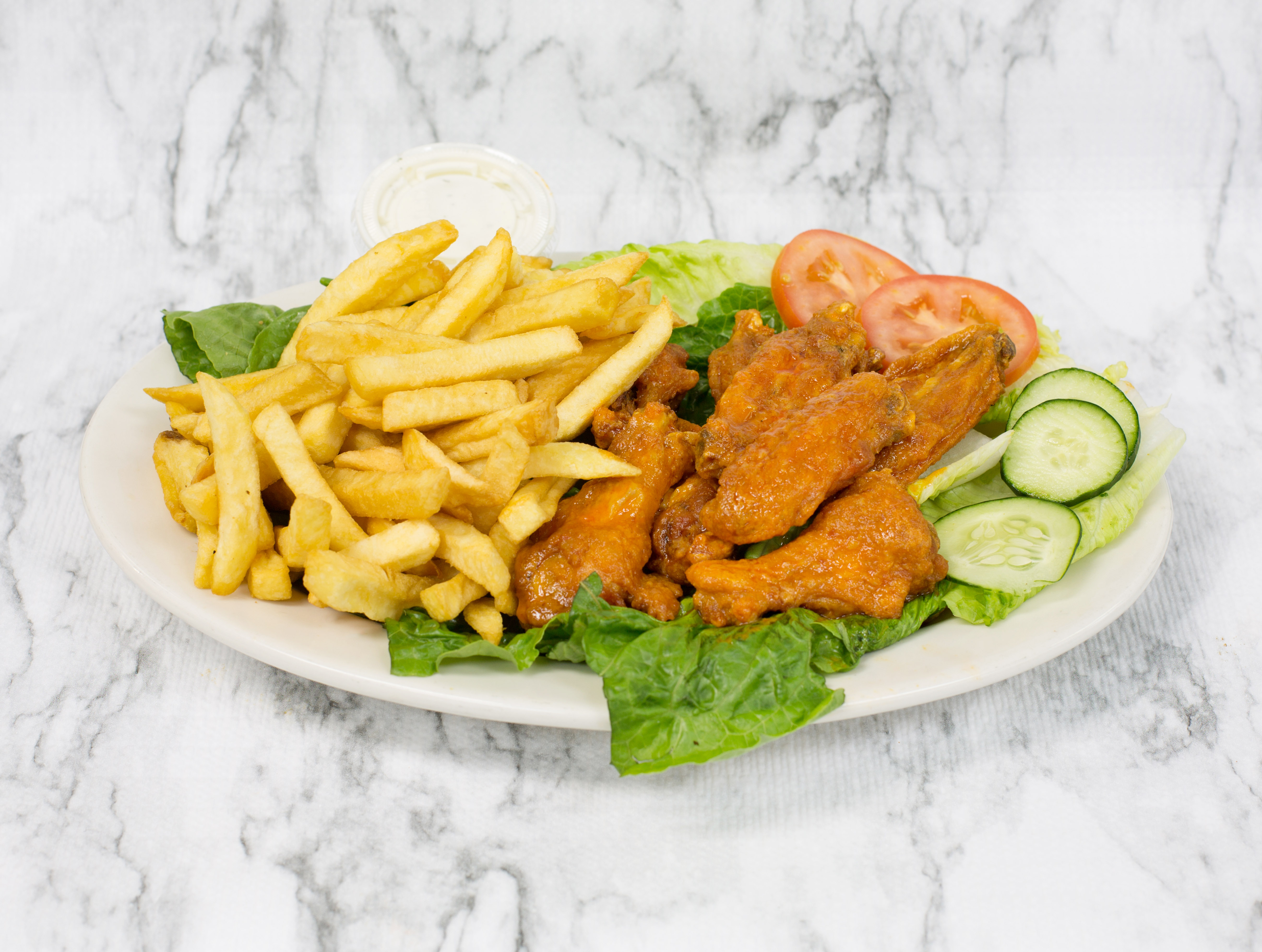 Order Buffalo Wings with French Fries food online from Buffalo Wings store, Plainfield on bringmethat.com