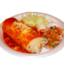 Order Carnitas Wet Burrito food online from Rivas Mexican Grill #2 store, Las Vegas on bringmethat.com