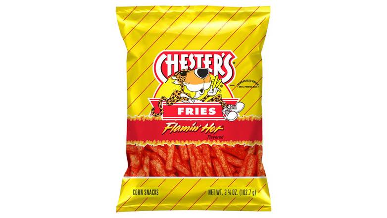 Order Chesters Flamin Hot Fries Flavored Corn And Potato Snacks food online from Red Roof Market store, Lafollette on bringmethat.com