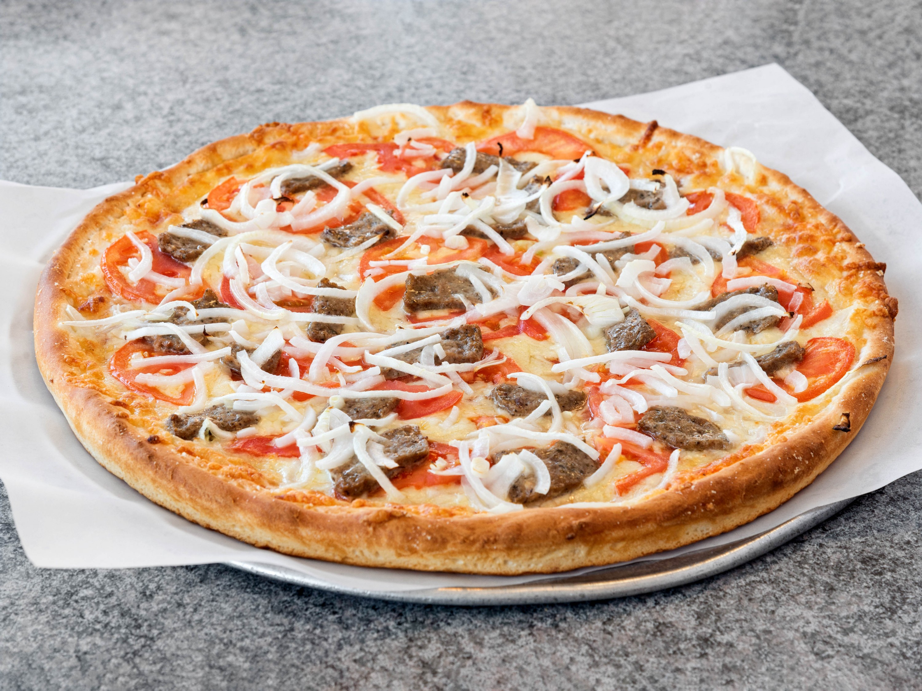 Order Gyro Pizza food online from Olympic Pizza store, Arlington on bringmethat.com