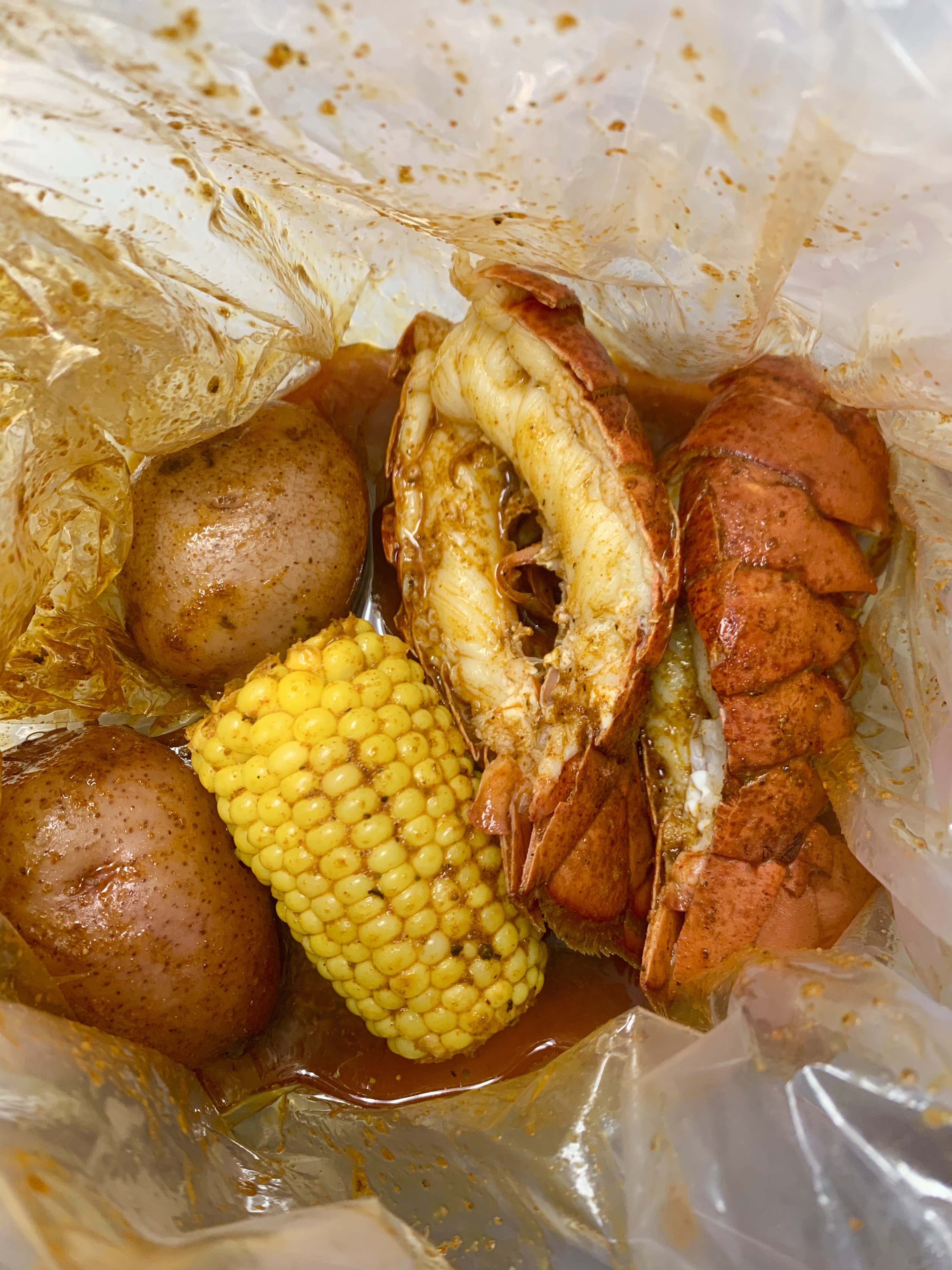 Order Twin Lobster TAIL 咽咽 food online from Boiling Catch store, Brockton on bringmethat.com