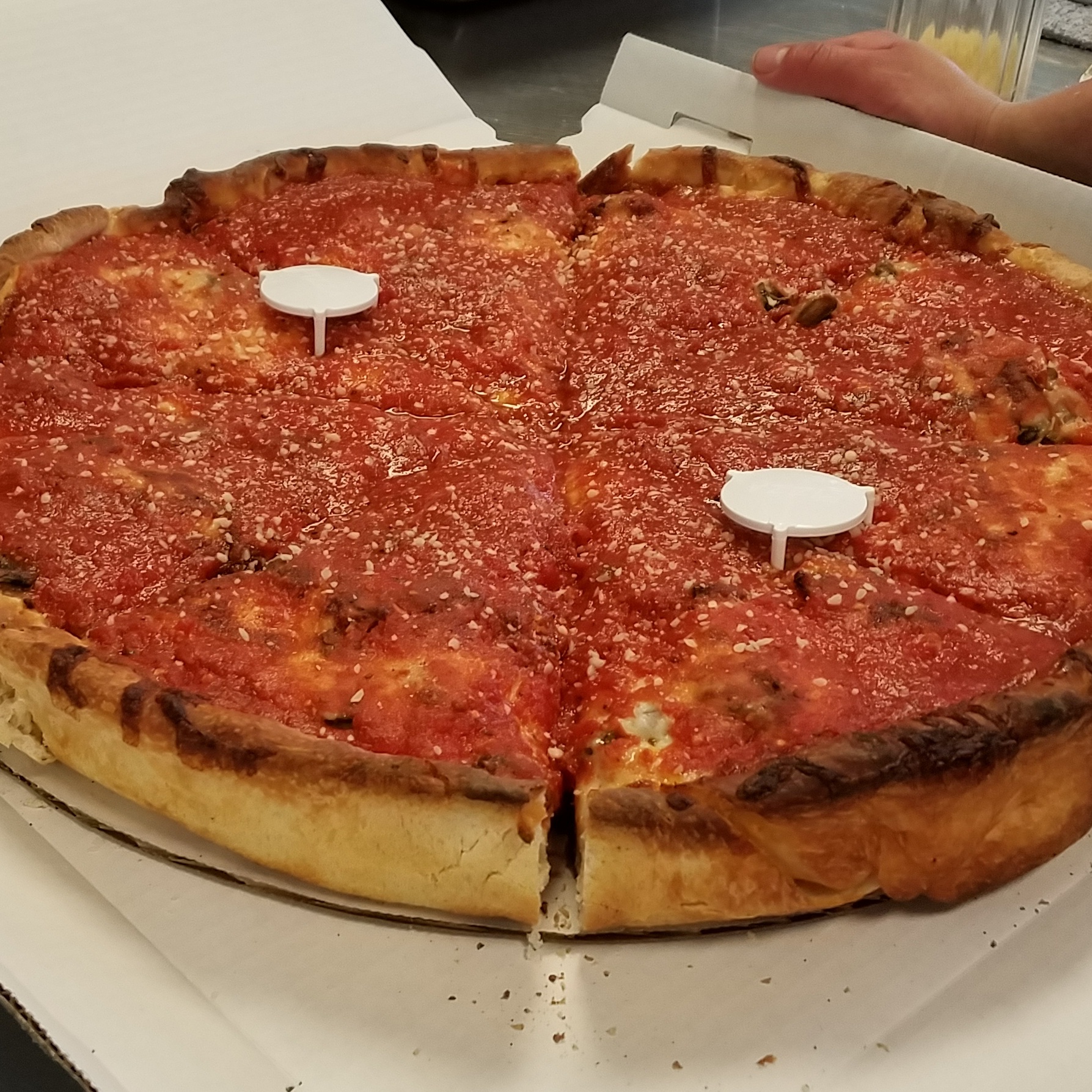 Order Chicago Style Deep Dish Cheese Pizza food online from Papa Ray's Pizza & Wings store, Carol Stream on bringmethat.com