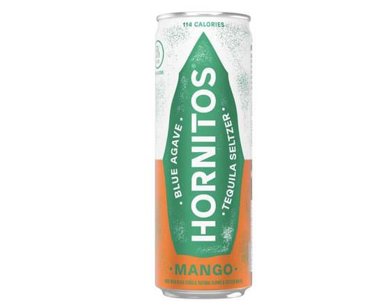 Order Hornitos Cocktails Mango Tequila Seltzer, 4pk 12oz cans (5.0% ABV) food online from Cold Spring Liquor store, Liberty Hill on bringmethat.com