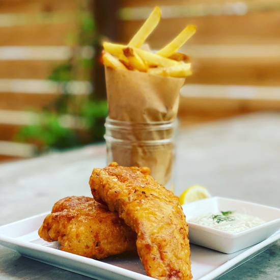 Order gluten free beer battered fish & chips food online from 401k Food & Wine store, Venice on bringmethat.com