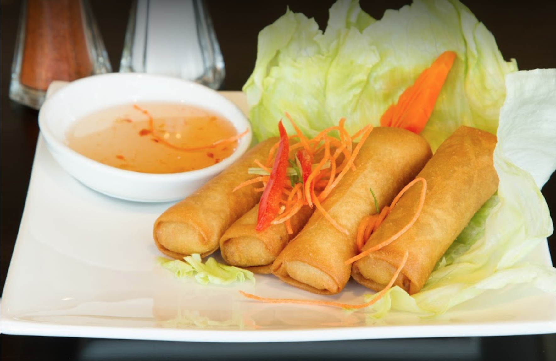 Order Vegetable spring roll food online from Thai Amarin store, Newton on bringmethat.com
