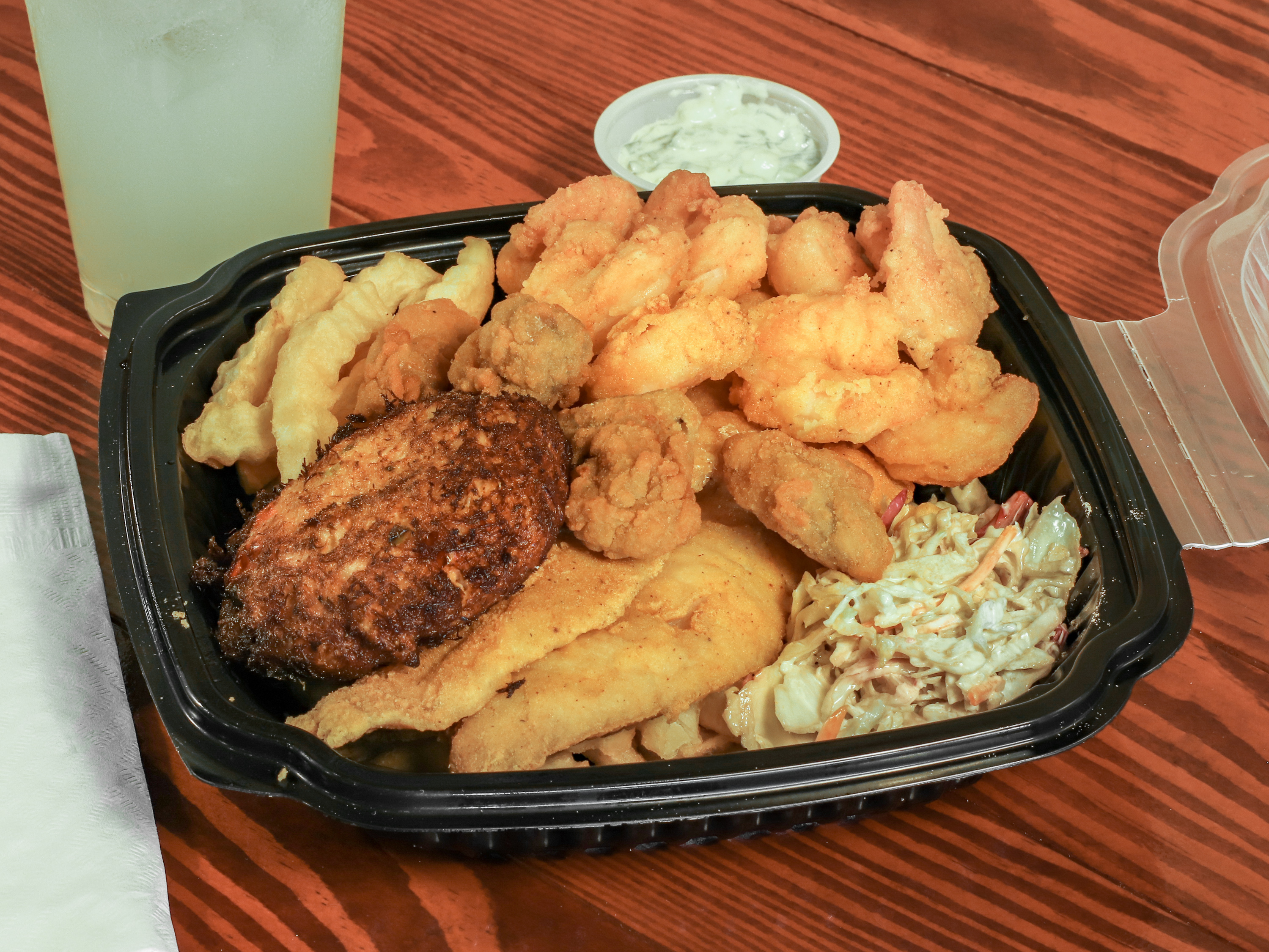 Order Ms. Scealy’s Seafood Platter food online from Ms. Scealy Seafood Shack store, Savannah on bringmethat.com