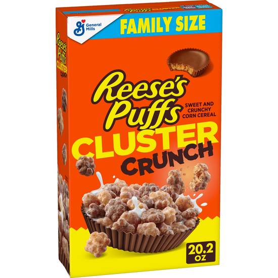 Order Reese's Puffs Cluster Crunch Chocolate Peanut Butter Breakfast Cereal, 20.2 OZ food online from Cvs store, GREENWICH on bringmethat.com