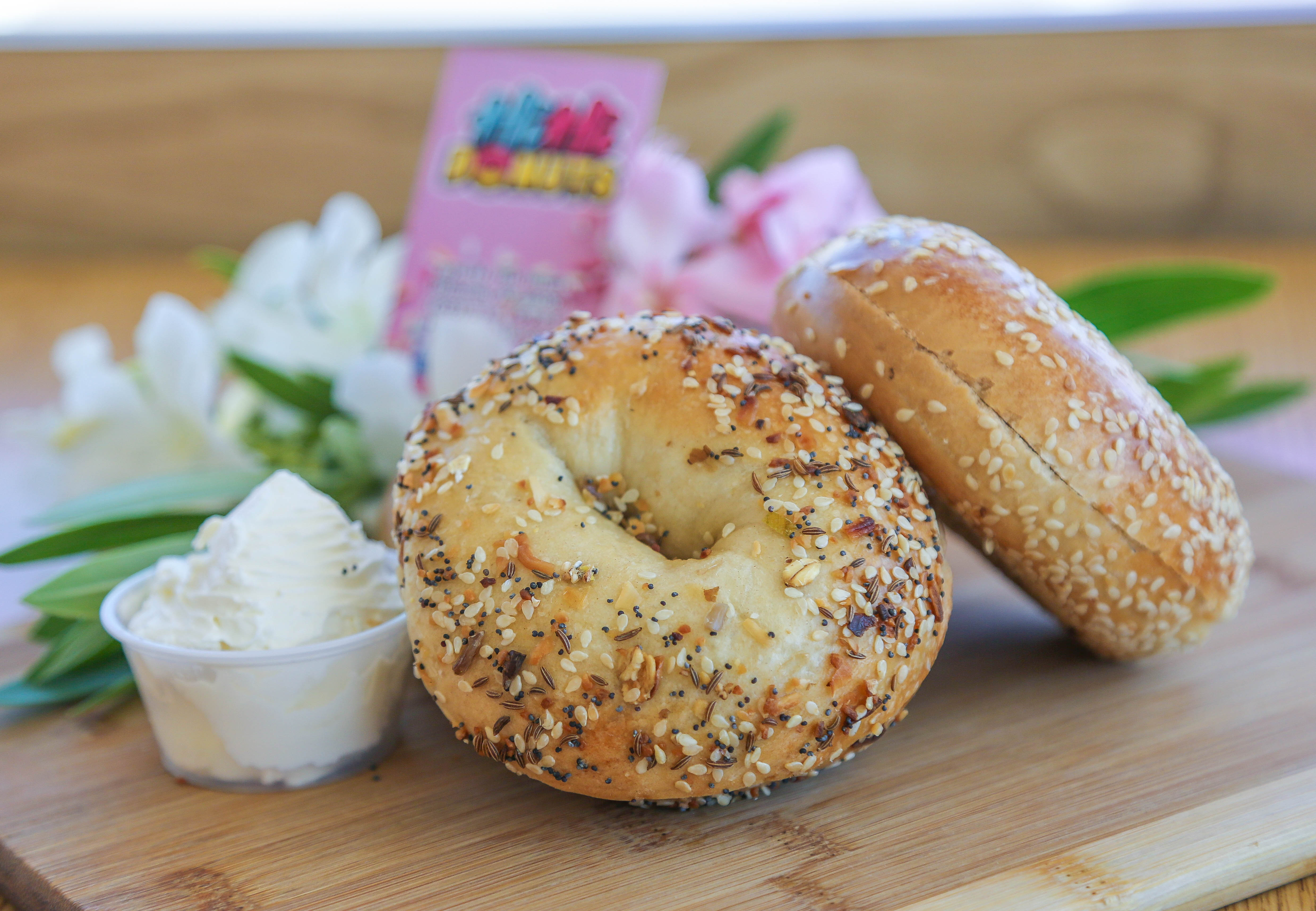 Order Bagel with Cream Cheese 說 food online from Hihi Donuts store, Phoenix on bringmethat.com