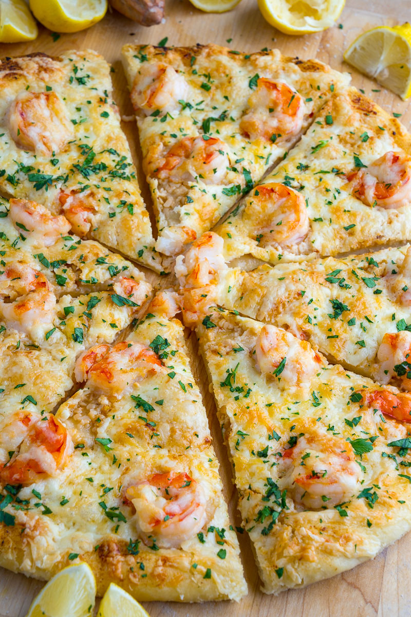 Order Pesto Shrimp Pizza food online from Mario's Pizza & Italian Restaurant store, Rock Hill on bringmethat.com