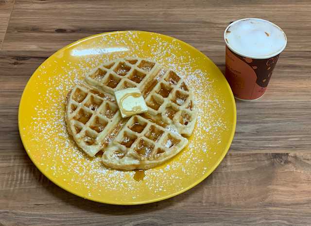 Order 2. Plain Waffle and Coffee food online from Mango Loco store, Jersey City on bringmethat.com
