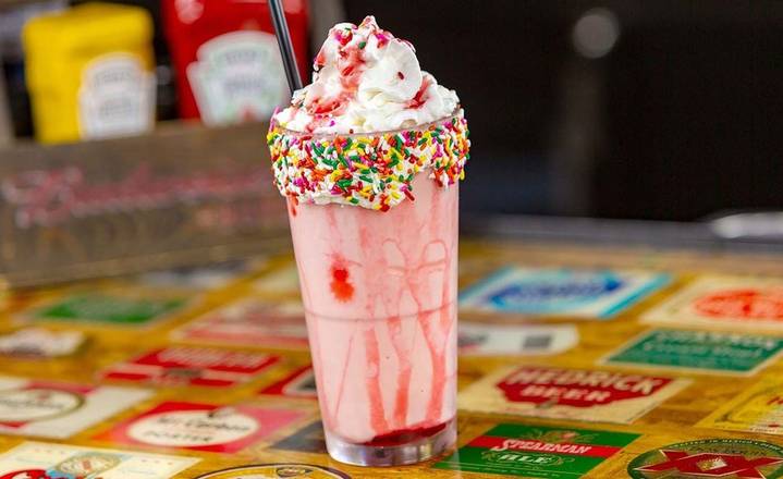 Order Strawberry Shake food online from Cold Beers & Cheeseburgers store, Phoenix on bringmethat.com
